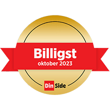 <p><strong>Din Side</strong> kåret “Billigste mobilabonnement oktober 2023”. Dette er deres nyeste kvartalskåring. Vi vinner i 2 av 3 kategorier som billigst.</p>
<p><a href="/mobilabonnement/fri-data/"><strong>Fri Data Standard</strong></a> ble kåret til det billigste Fri Data-abonnementet:</p>
<p><strong><a href="/mobilabonnement/30-gb/">30 GB</a></strong> ble kåret til billigste i kategorien mest under 300 kroner.</p>
<p><a href="https://dinside.dagbladet.no/mobil/kaster-vekk-hundrelapper/80389368">Testen finner du her</a></p>
