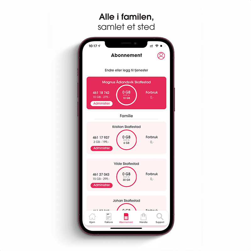 <h2><strong>Administrer alle familieabonnement i appen</strong></h2>
<p>&nbsp;</p>
<p>Du kan enkelt styre alt fra abonnement, tjenester og sperrer i Chilimobil-appen</p>
<p>Last ned her:</p>
<div style="display: flex; align-items: center;"><a href="https://apps.apple.com/no/app/minchili/id1305059251"><br />
<img loading="lazy" decoding="async" class="alignnone wp-image-336" src="https://dev.chilimobil.no/wp-content/uploads/2023/02/Chilimobil-Last-ned-fra-App-Store-copy-300x90.png" alt="" width="160" height="48" srcset="https://dev.chilimobil.no/wp-content/uploads/2023/02/Chilimobil-Last-ned-fra-App-Store-copy-300x90.png 300w, https://dev.chilimobil.no/wp-content/uploads/2023/02/Chilimobil-Last-ned-fra-App-Store-copy.png 400w" sizes="auto, (max-width: 160px) 100vw, 160px" /><br />
</a><br />
<a href="https://play.google.com/store/apps/details?id=no.chilimobil.minchili&amp;hl=no"><br />
<img loading="lazy" decoding="async" class="alignnone wp-image-335" src="https://dev.chilimobil.no/wp-content/uploads/2023/02/Chilimobil-Tilgjengelig-pa-Google-Play-copy-300x90.png" alt="" width="160" height="48" srcset="https://dev.chilimobil.no/wp-content/uploads/2023/02/Chilimobil-Tilgjengelig-pa-Google-Play-copy-300x90.png 300w, https://dev.chilimobil.no/wp-content/uploads/2023/02/Chilimobil-Tilgjengelig-pa-Google-Play-copy.png 400w" sizes="auto, (max-width: 160px) 100vw, 160px" /><br />
</a></div>
