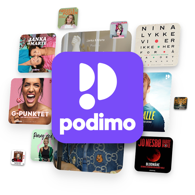 <h2><strong>Podimo Premium</strong><br />
2 måneder gratis Podimo</h2>
<p>Du får 2 måneder gratis Podimo Premium som Chilimobil-kunde. Ingen binding. Etter gratisperioden betaler du 79,-/mnd. Tilbudet gjelder kun for nye kunder av Podimo. Ubegrenset lytting til eksklusive podkaster og 10 timer lydboklytting i måneden. Podkast og lydbøker i en og samme app.</p>
